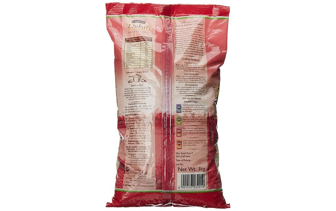 Daawat Basmati Rice    Pack  1 kilogram